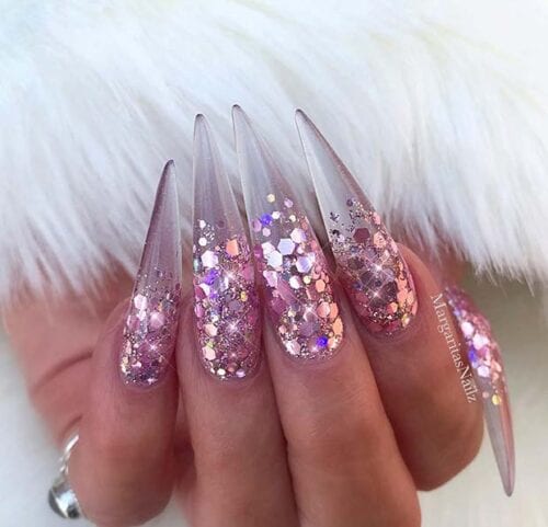 Clear-Gel-Nails-with-Glitter