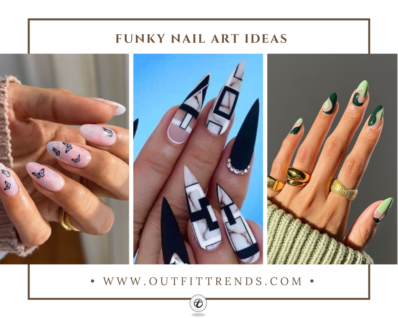 6. Funky Nail Art for Short Nails - wide 2