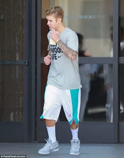 Justin Bieber In Sports Outfit