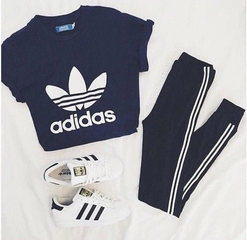 cool ways to wear outfits with adidas shoes (21)