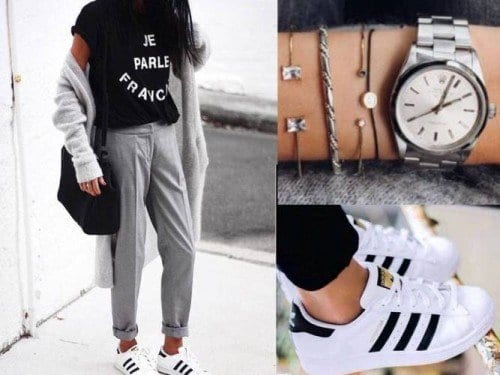 cool ways to wear outfits with adidas shoes (11)