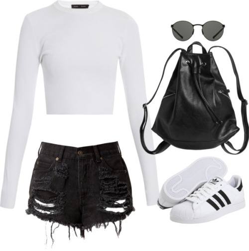 cool ways to wear outfits with adidas shoes (5)