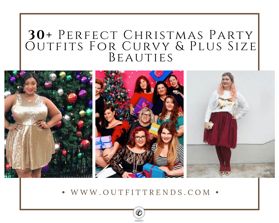 2021 Christmas Outfits for Plus size women - 23 Party Wear