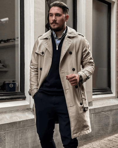 Stylemyle Men Clothing Coats Trench Coats S Other Materials Trench Coat 