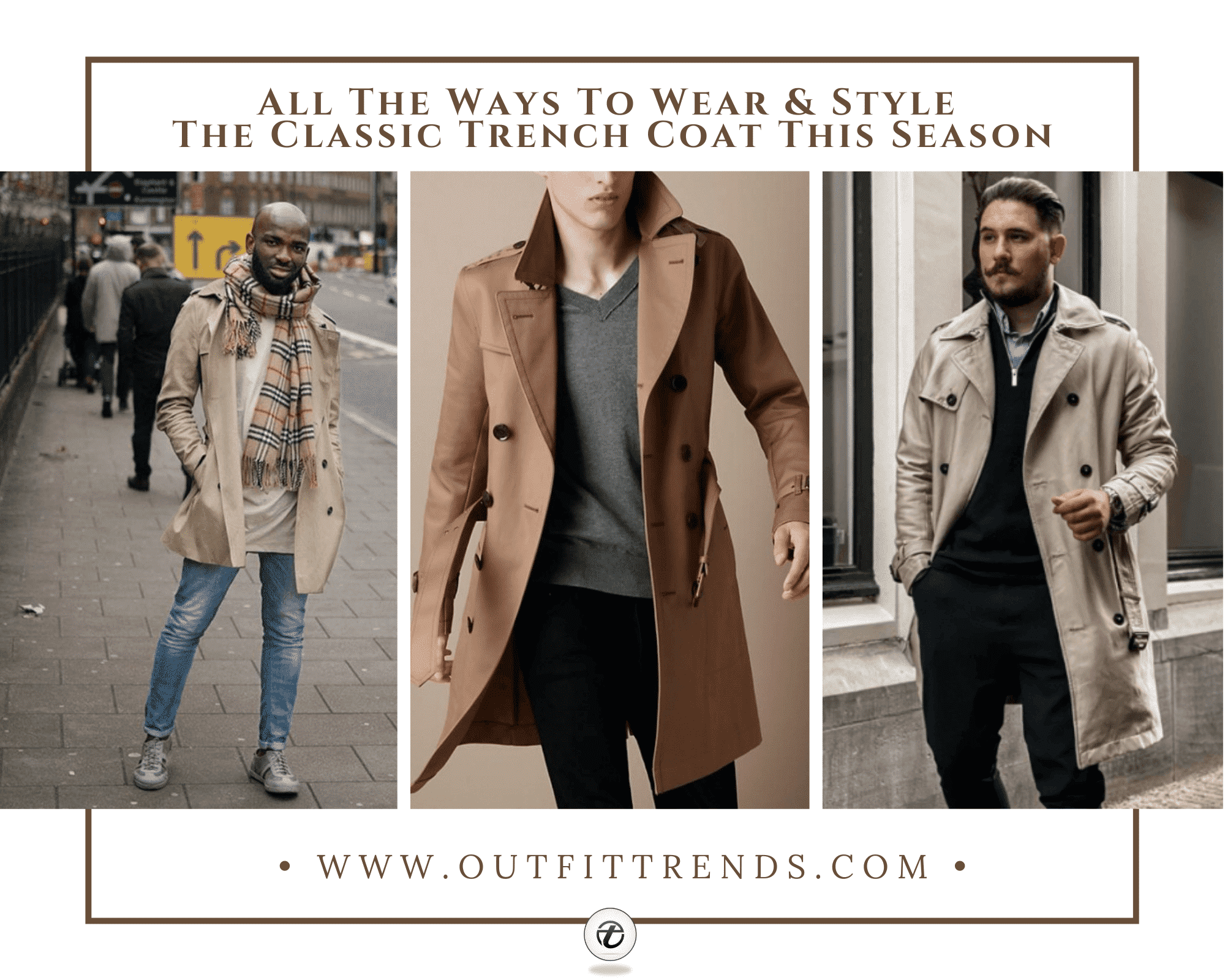 trench coat outfits for men