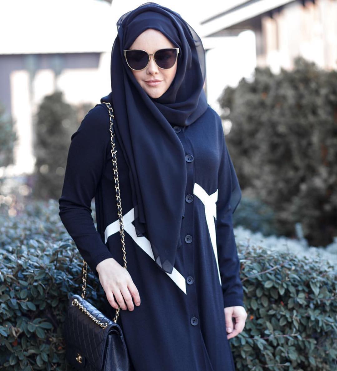 hijab all black
