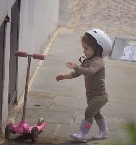 Harper Riding Her Scooty