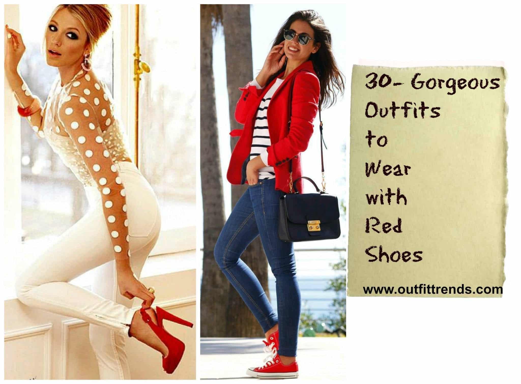 Outfits with Red shoes- 26 ways to style Red shoes