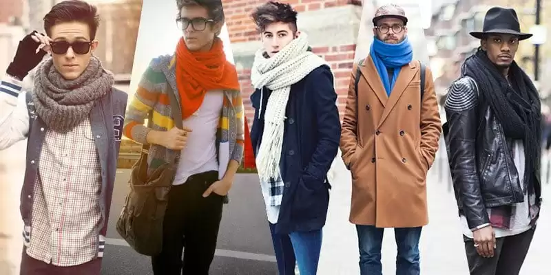 Men Scarves fashion -18 Tips how to wear Scarves with Outfits Differently