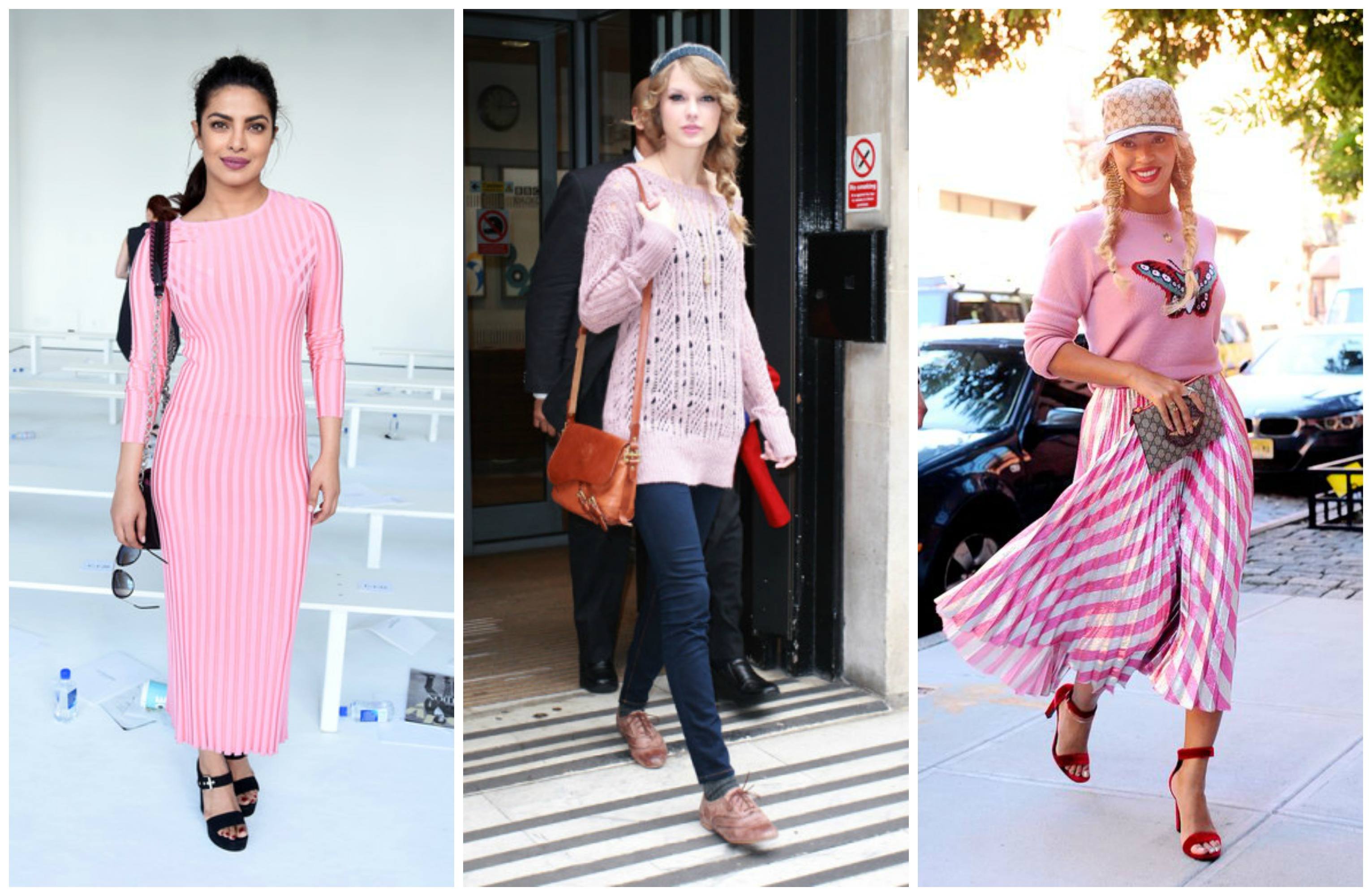 pink sweater outfits for women