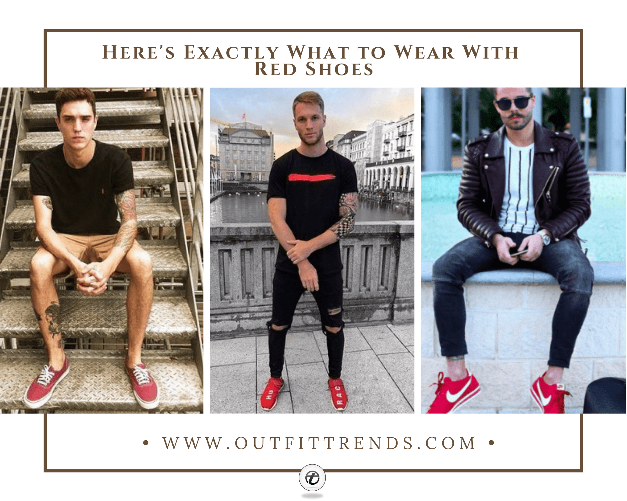 men red shoes outfits