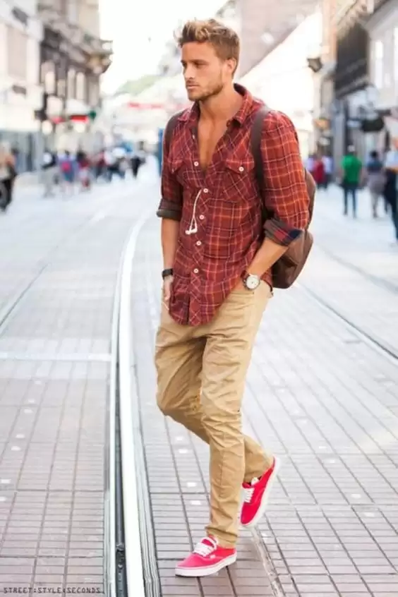 mens outfits with vans