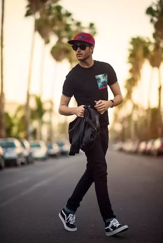 mens outfits with vans