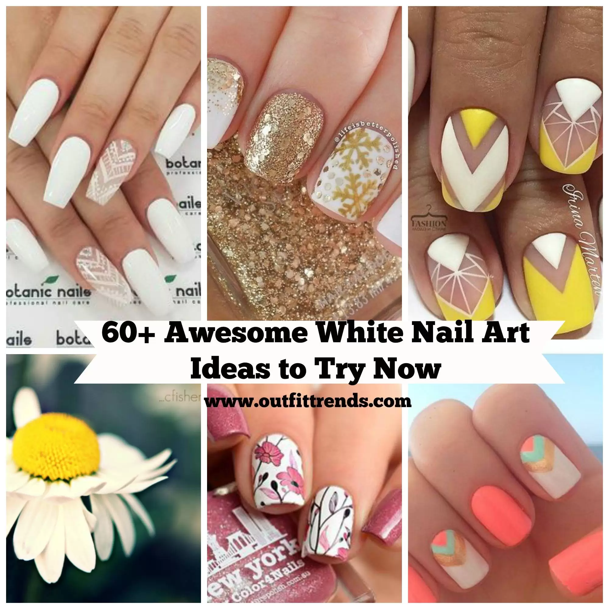 60 Beautiful White Nail Art Designs and Ideas to Try Now