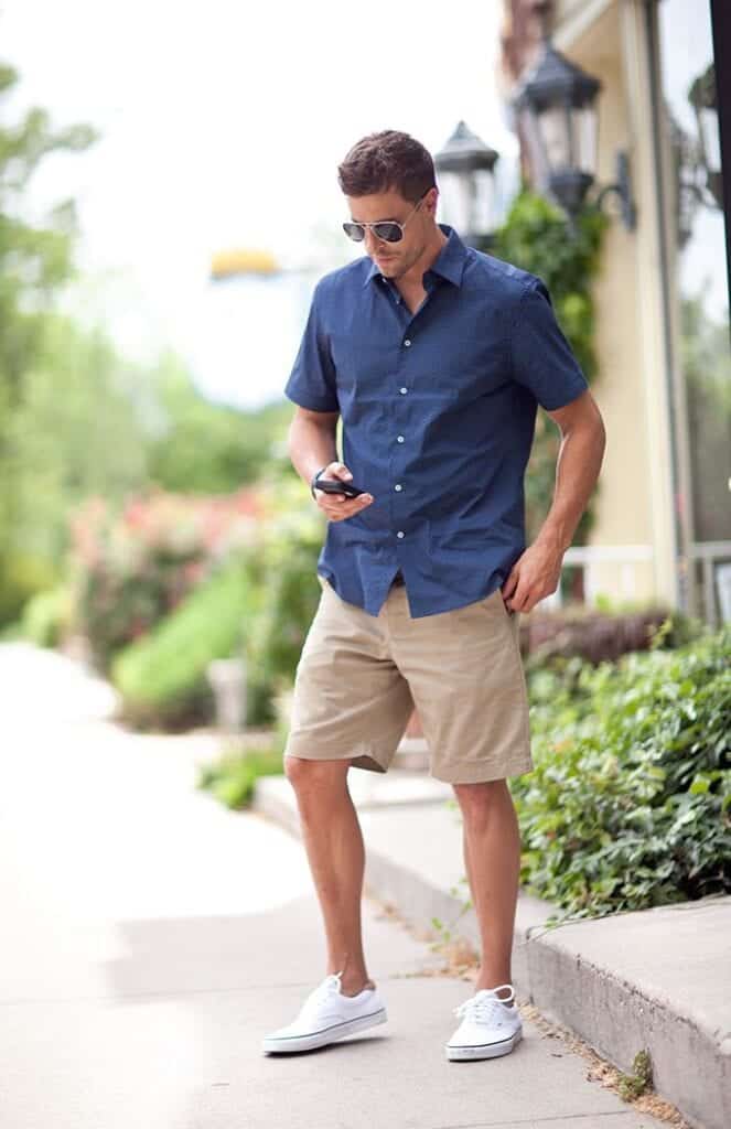 Men Outfit with White Shoes-16 Trendy Ways to Wear White Shoe's Outfit with white shoe (1)