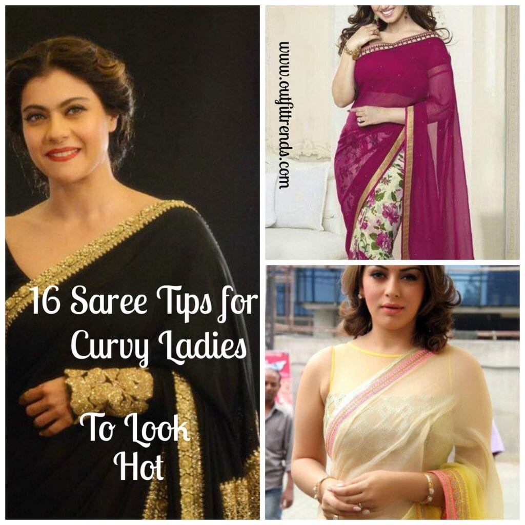 how to wear saree curvy plus size women