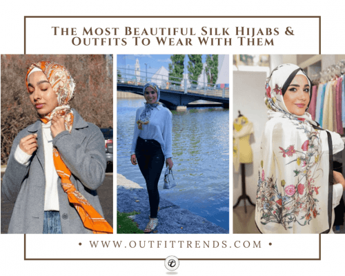 silk hijab latest styles