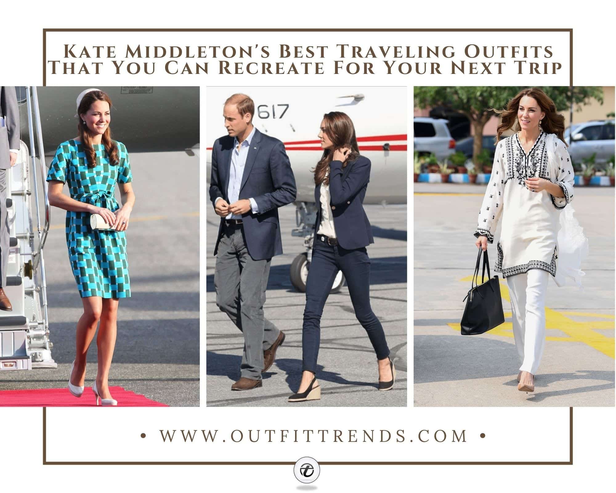 kate middleton travel outfits