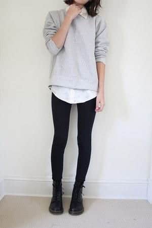 black legging outfits for girls and women