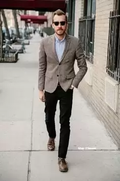 How to wear brown shoes with black pants for men (10)