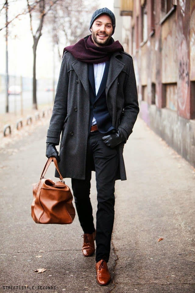 How to wear brown shoes with black pants for men (7)