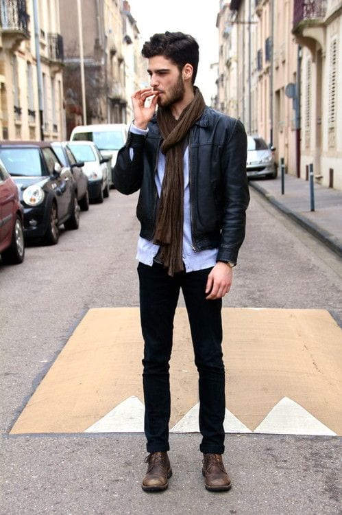 How to wear brown shoes with black pants for men (4)