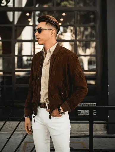 how to wear suede jacket for men