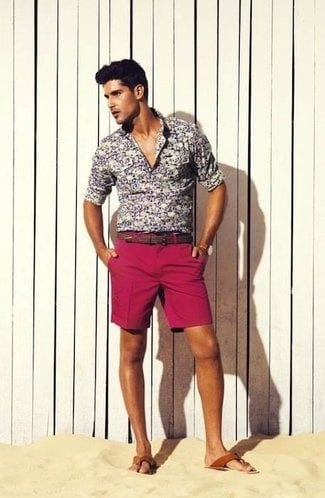 how to wear a floral shirt outfit for men (19)