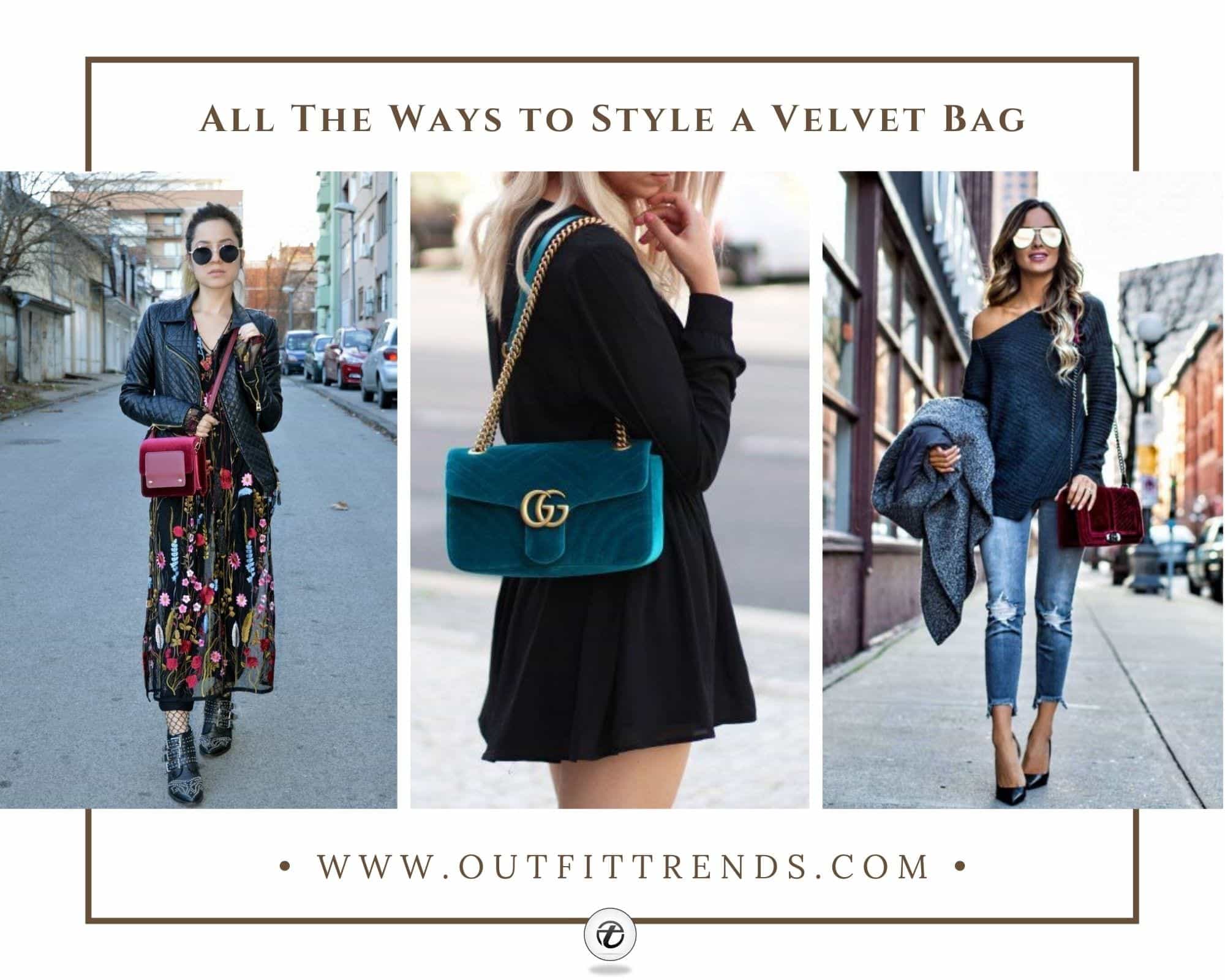 Outfits with Velvet Bags – 20 Ways to Style a Velvet Bag
