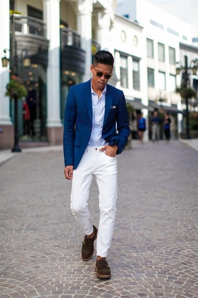 how to wear white jeans for men (2)