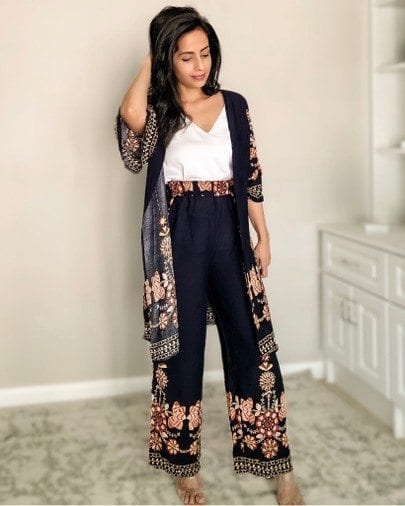 Outfit Ideas to Wear Short Shirts with Palazzo Pants