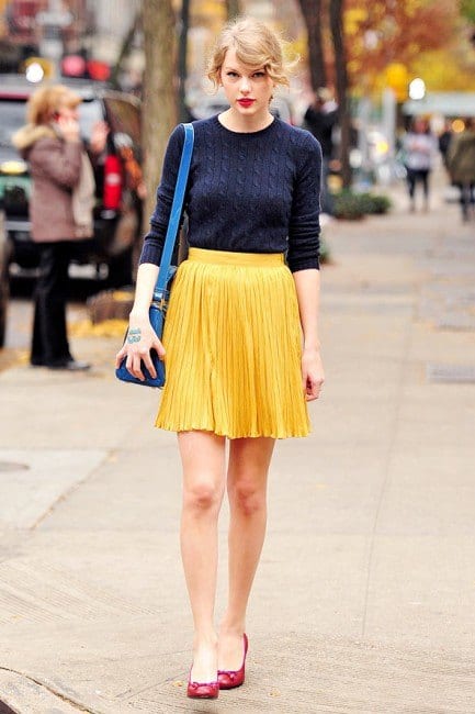 how to wear yellow skirt (2)