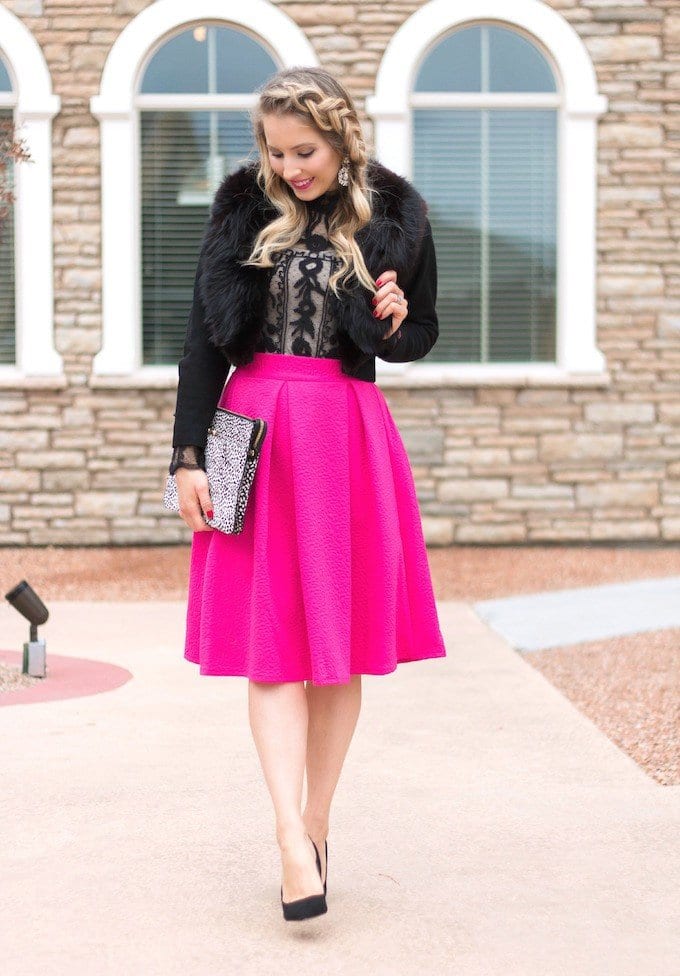how to wear hot pink skirts (25)