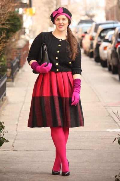 how to wear hot pink skirts (3)