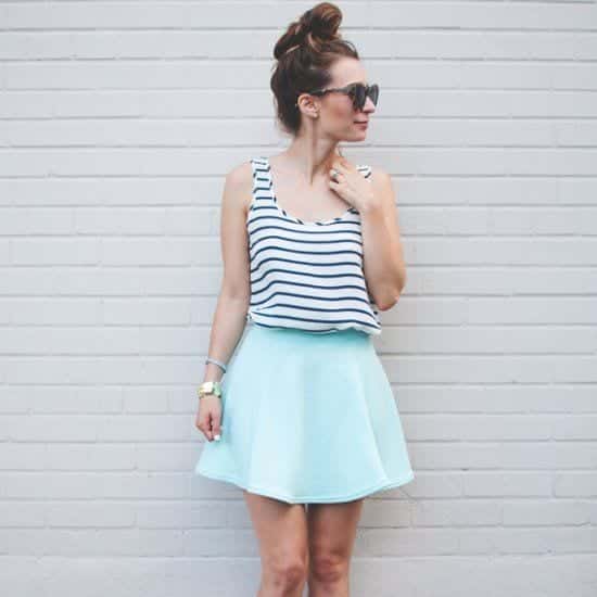 how to wear mint colored skirts (20)