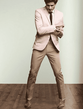 How to Wear Khaki Pants with Unusual Colored Blazer