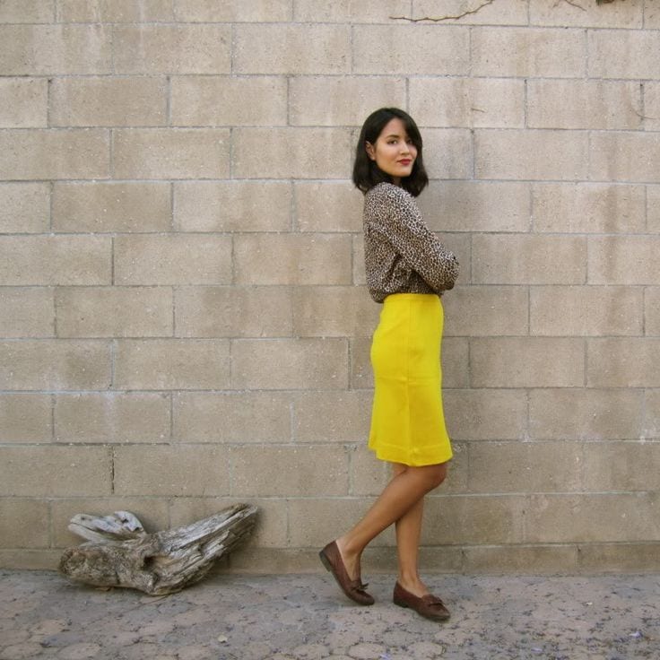 how to wear yellow skirt (6)