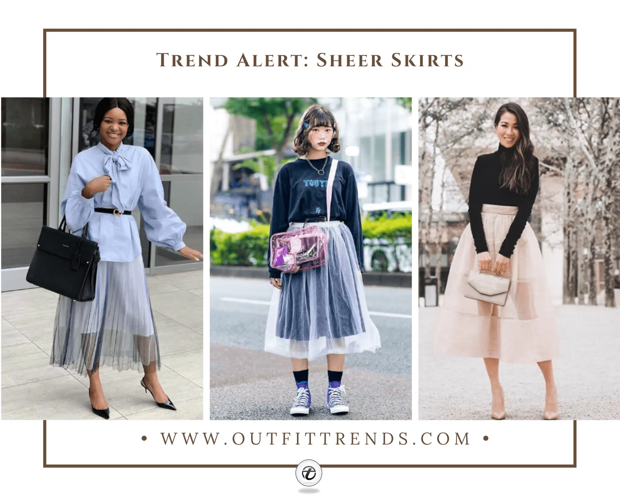 how to wear sheer skirts