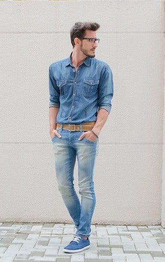 how to wear blue jeans for men (1)