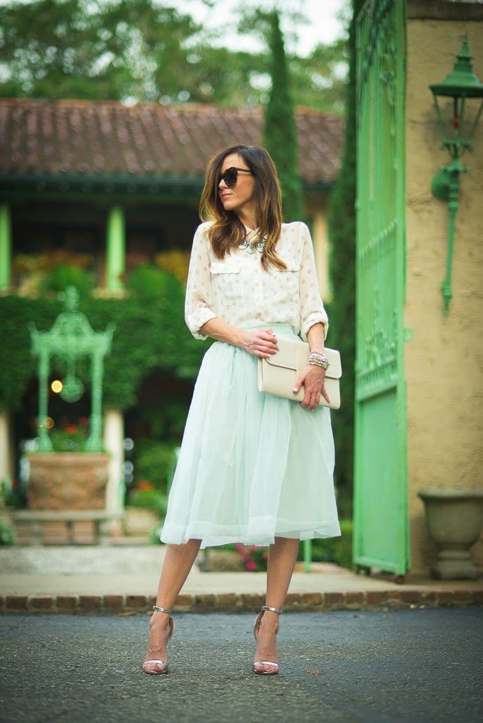 how to wear mint colored skirts (2)