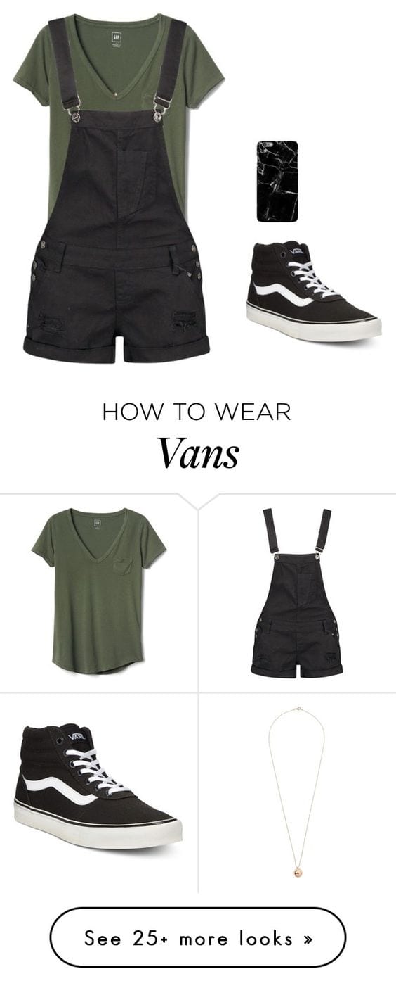 How to Wear Overall with Vans