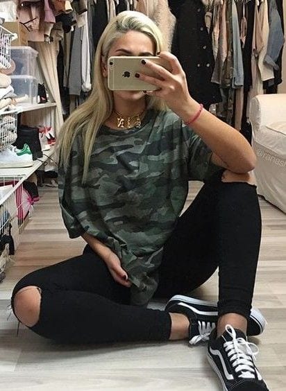 Pairing Vans with Camo Tees