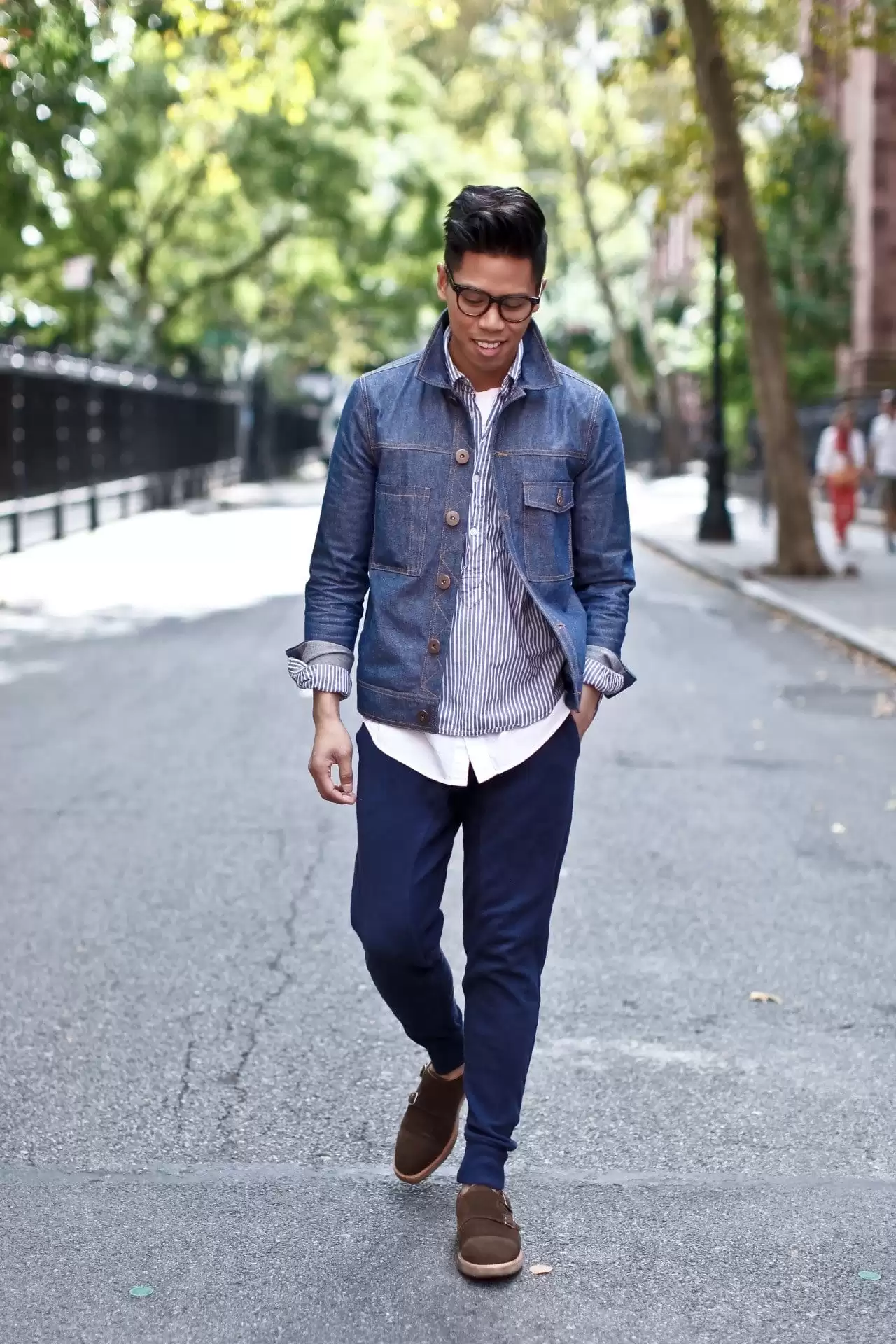 How to Wear Sweatpants with Denim