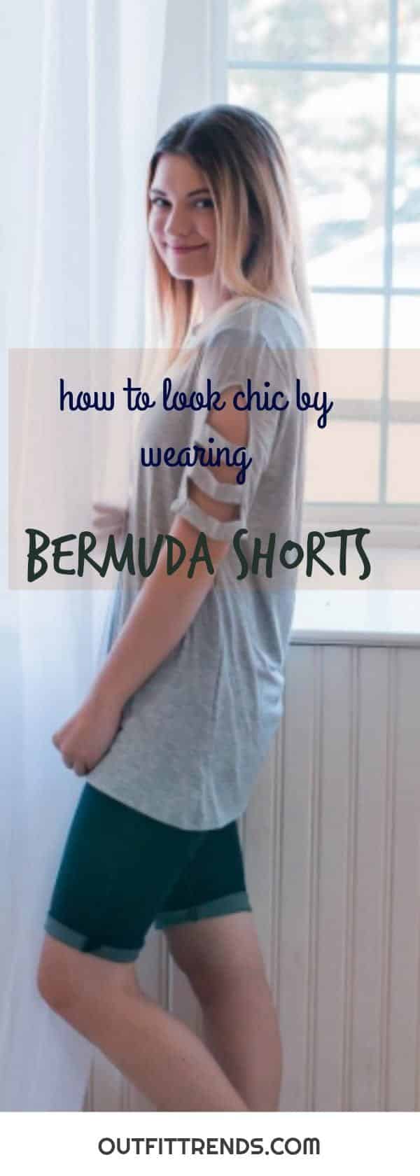20 Cute Bermuda Short Outfits for Girls for Chic look
