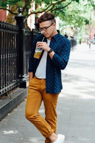 Men's Yellow Pants Outfits-35 Best Ways to Wear Yellow Pants