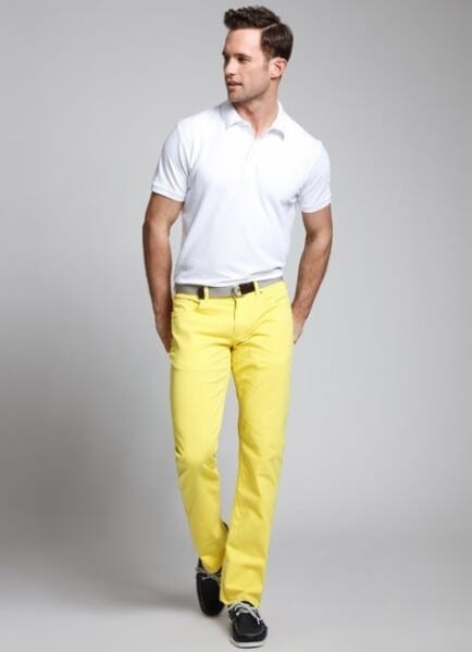 Men's Yellow Pants Outfits-35 Best Ways to Wear Yellow Pants