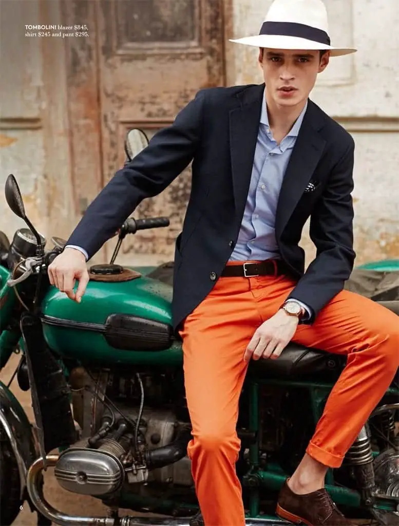 Which colour of pants match an orange and white shirt? - Quora