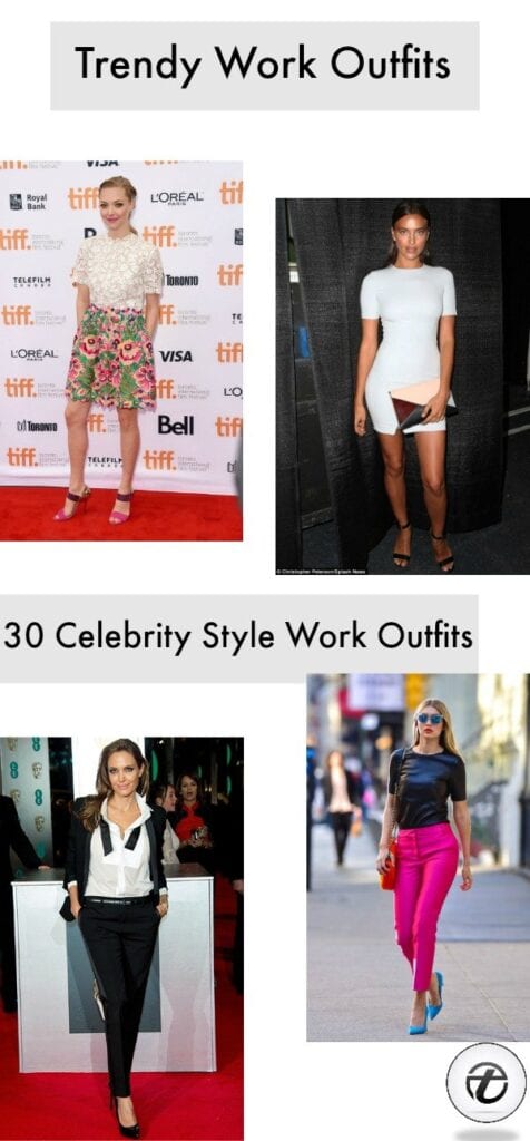 30 Celebrity Inspired Outfits to Wear at Work