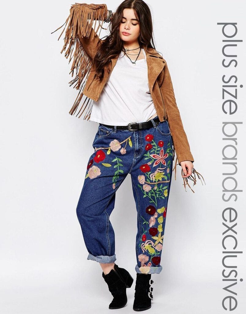 Embroidered Jeans for Girls (23)