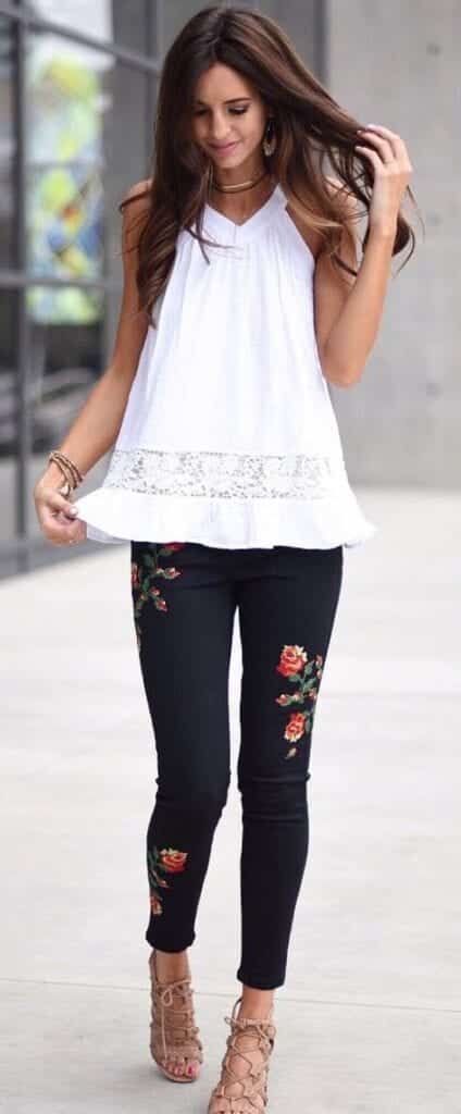 Embroidered Jeans for Girls (15)